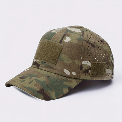 Herren-Camouflage-Tactical-Cap - Atmungsaktiv - Brillenhalter