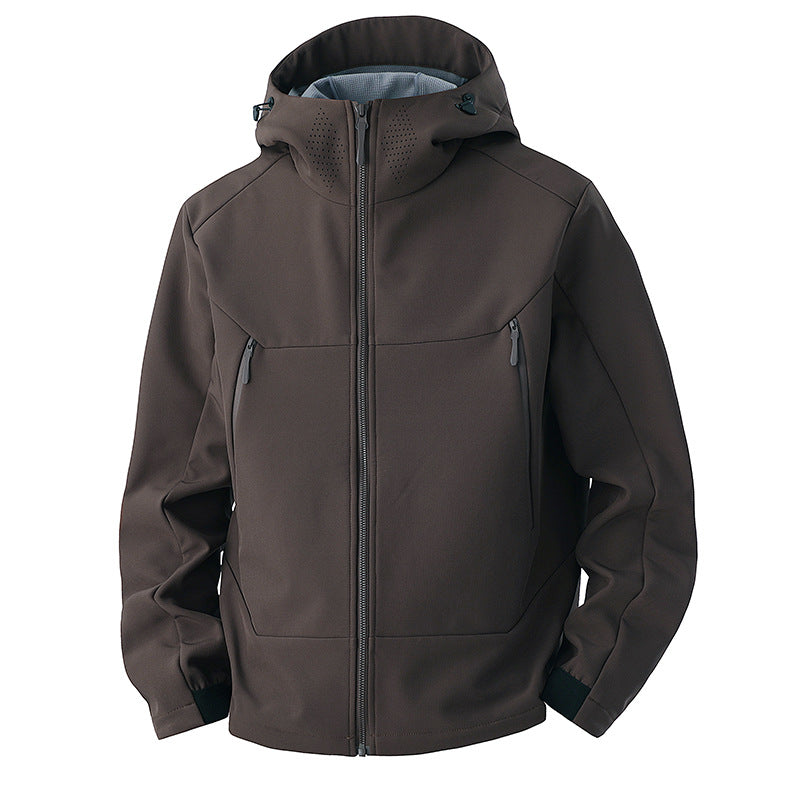 Softshelljacke Herren - Fleecefutter - Kapuze & Belüftung