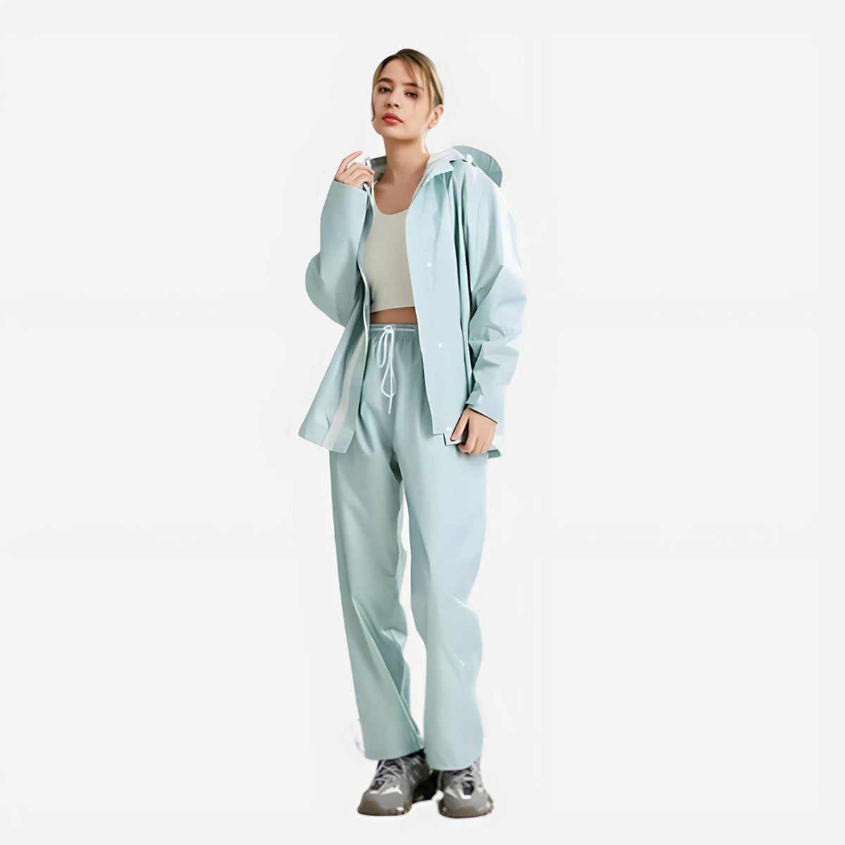 Regenanzug Damen - Jacke und Hose im Set - Wasserdicht