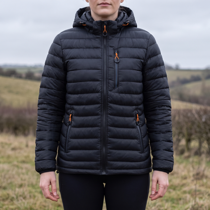 Übergangsjacke Herren - Leichte Steppjacke - Abnehmbare Kapuze