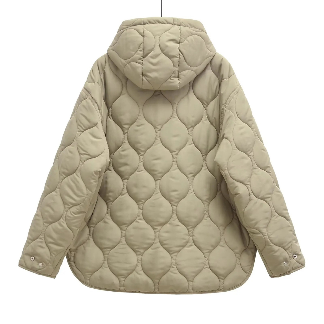 Wintermantel Damen mit Kapuze - Wasserdicht & Winddicht - Steppdesign