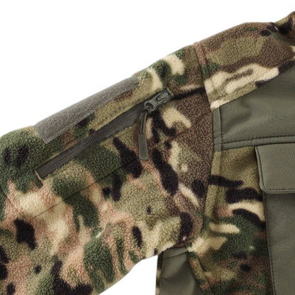 Fleecejacke Herren - Taktisch mit Kapuze - Camouflage & Uni