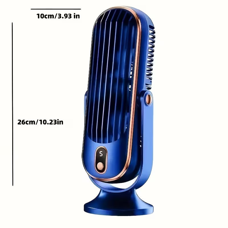 Tragbarer Ventilator & Luftkühler – USB-Aufladbar, 5 Geschwindigkeiten & 720° Rundum-Kühlung