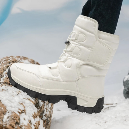 Winterstiefel Damen Wasserdicht mit Warmfutter Plateausohle