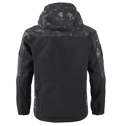 Softshelljacke Herren - Fleecefutter - Taktisches Design mit Kapuze