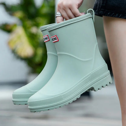 Gummistiefel Damen Halbschaft Wasserdicht & Rutschfest