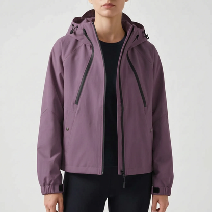Außenjacke in Lila ohne Fleecefutter