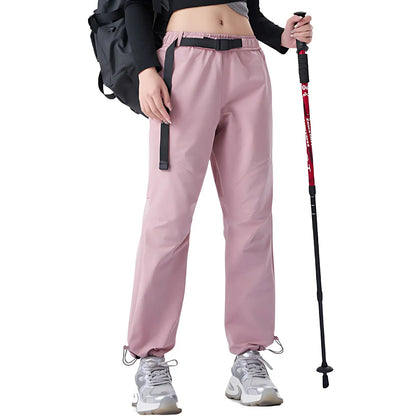 Wanderhose Damen - Wasserabweisend - Mit Gürtel und Saumkordel
