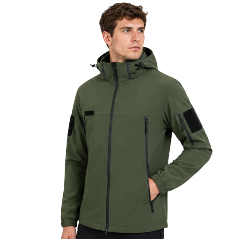 Übergangsjacke Herren - Abnehmbare Kapuze - Fleecefutter