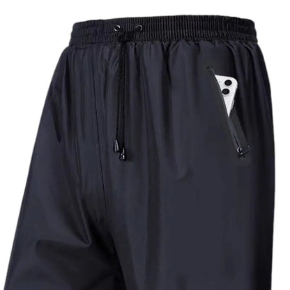 Regenhose Herren - wasserdicht & atmungsaktiv - mit Reißverschlusstaschen