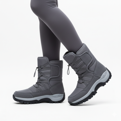 Winterstiefel Damen Wasserdicht mit Warmfutter Plateausohle