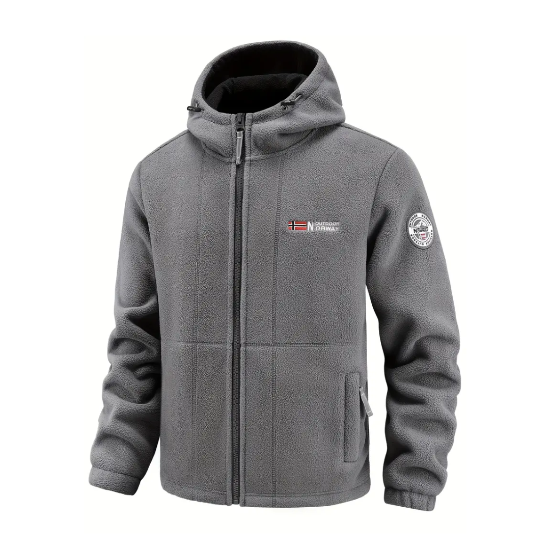Fleecejacke Herren - Winddicht & Atmungsaktiv - Stehkragen