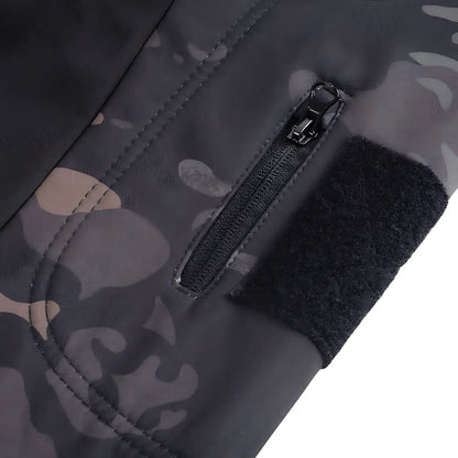 Softshelljacke Herren - Fleecefutter - Taktisches Design mit Kapuze