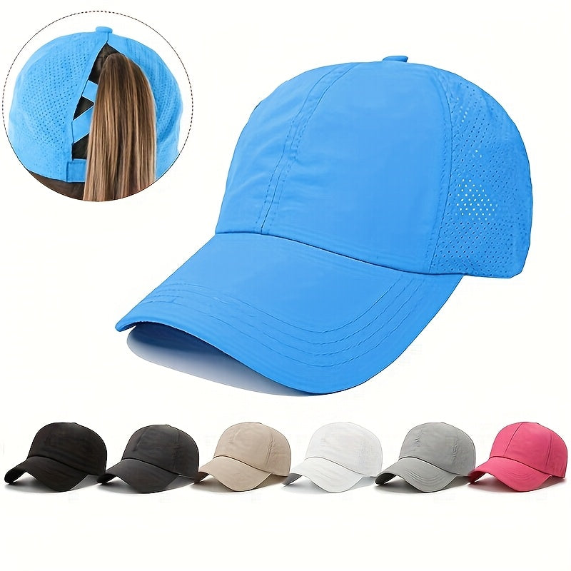 Unisex-Pferdeschwanz-Cap - Schnelltrocknend - Verstellbar