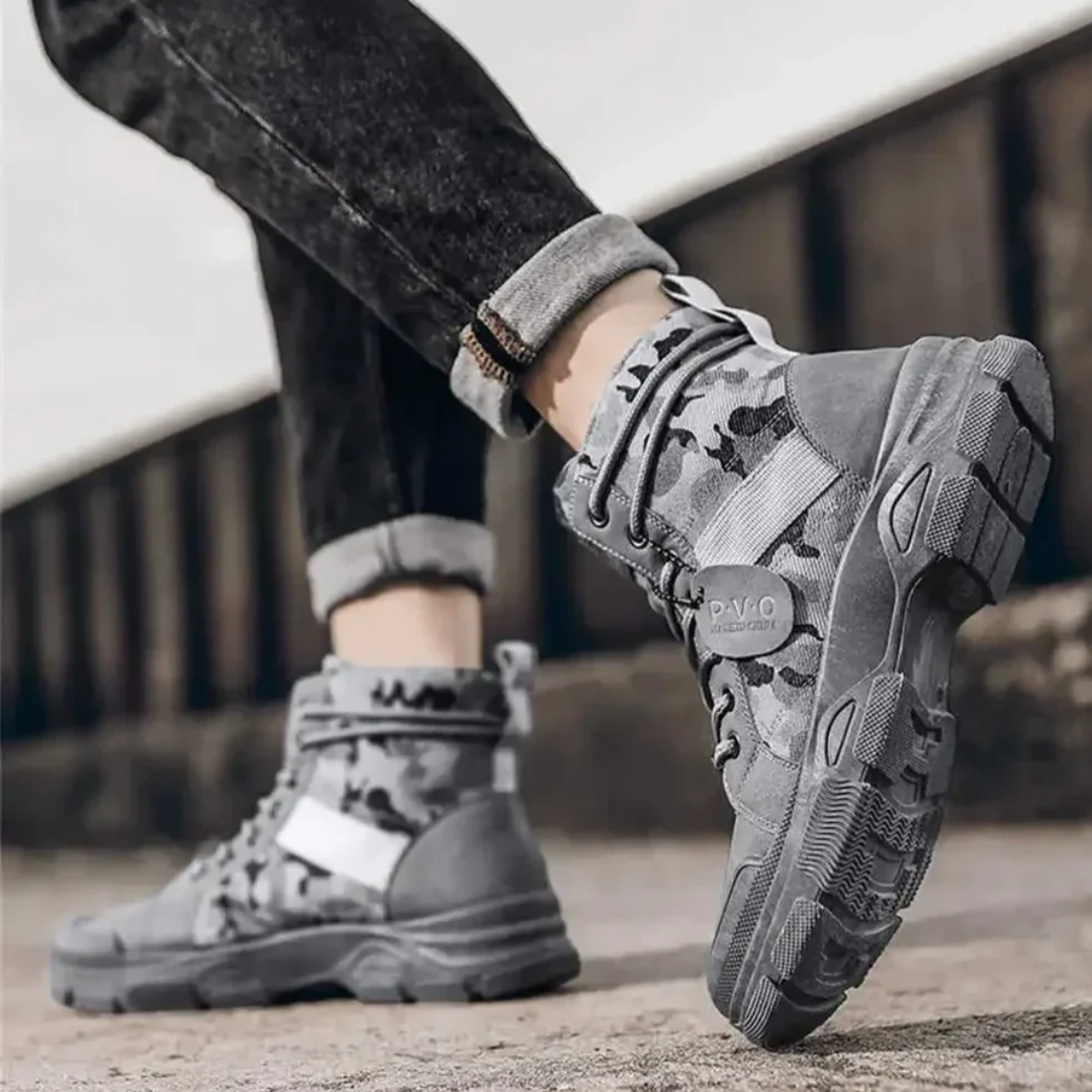 Camouflage-Schnürstiefel – Komfortabel – Langlebig