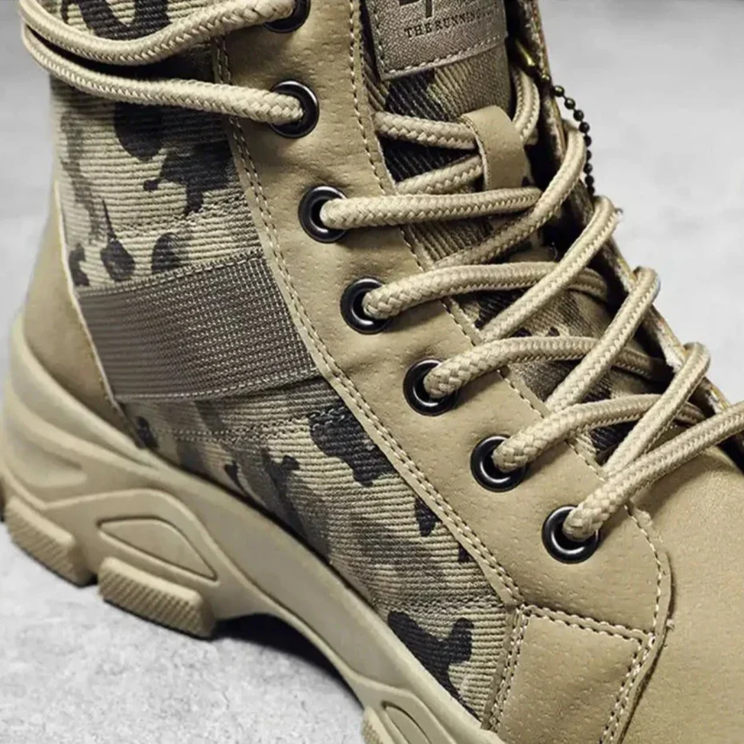 Camouflage-Schnürstiefel – Komfortabel – Langlebig
