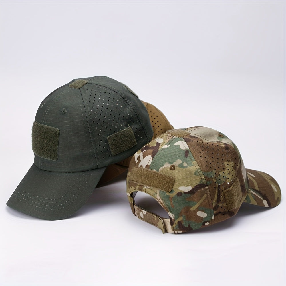Herren-Camouflage-Tactical-Cap - Atmungsaktiv - Brillenhalter