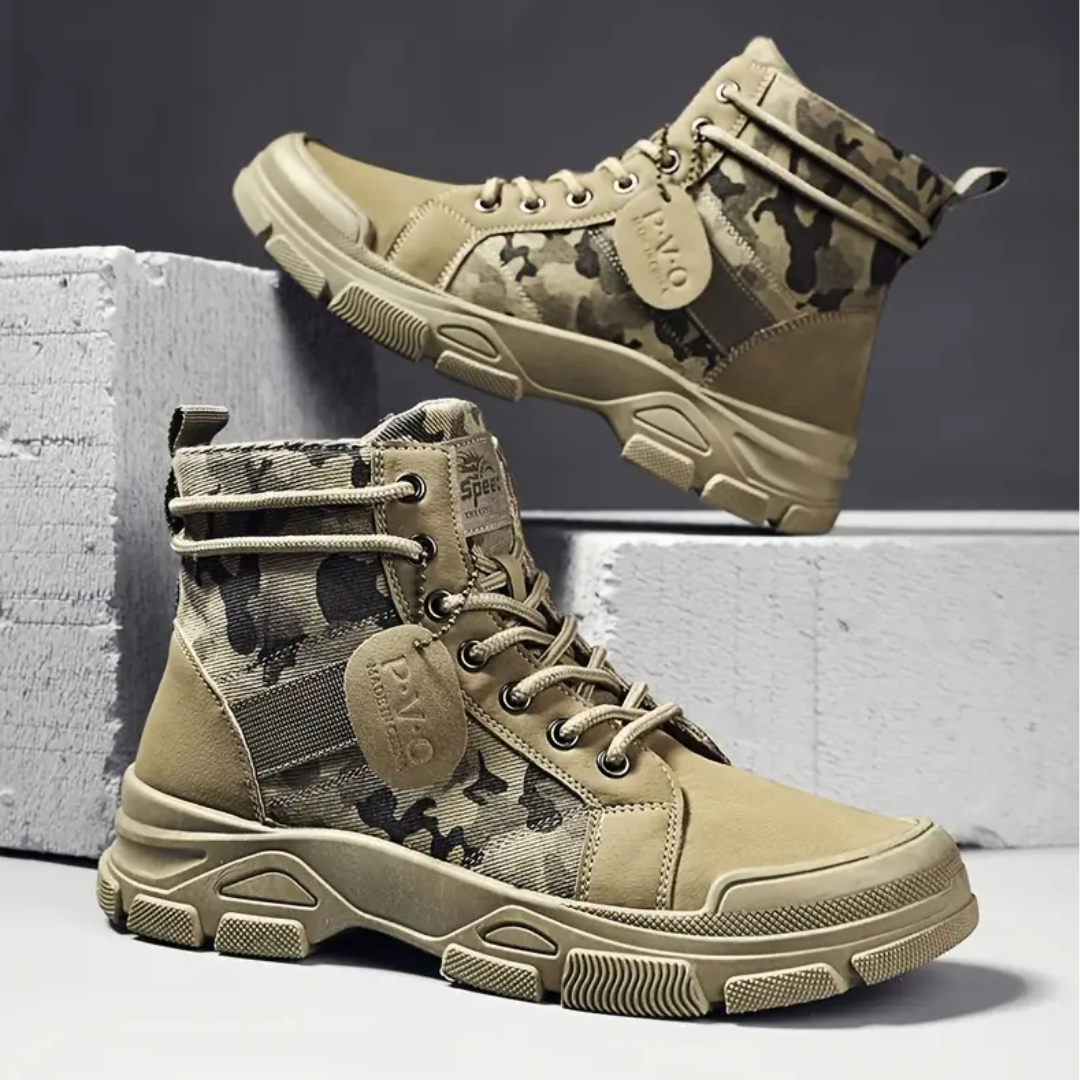 Camouflage-Schnürstiefel – Komfortabel – Langlebig