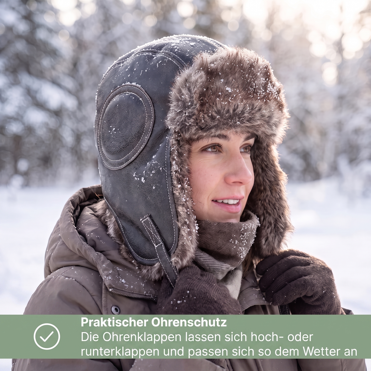 Trappermütze – Trappermütze mit Ohrenklappen