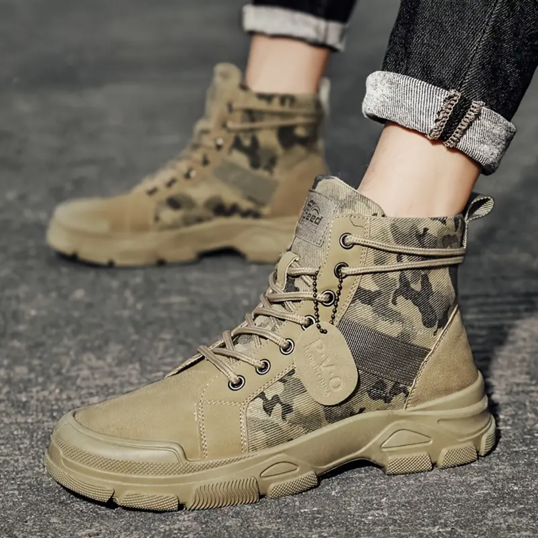 Camouflage-Schnürstiefel – Komfortabel – Langlebig