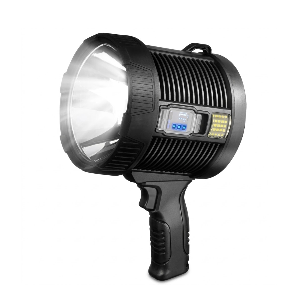 LED-Suchscheinwerfer 10.000 Lumen – Solar USB - Wiederaufladbar