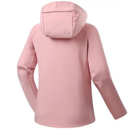 Softshelljacke Damen mit Kapuze - Wasserabweisend - Fleecefutter