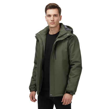 Winterjacke Herren Wasserdicht - Gefütterte Übergangsjacke, bis 7XL