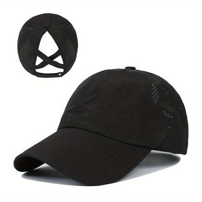Unisex-Pferdeschwanz-Cap - Schnelltrocknend - Verstellbar