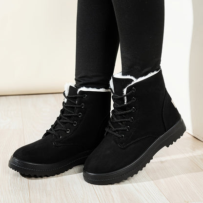 Winterstiefel Damen - gefüttert - mit Schnürung