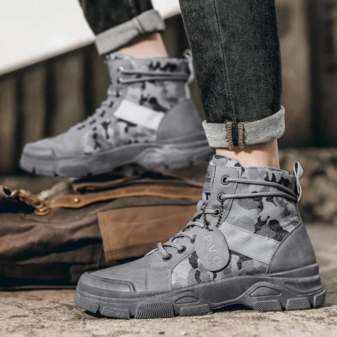 Camouflage-Schnürstiefel – Komfortabel – Langlebig