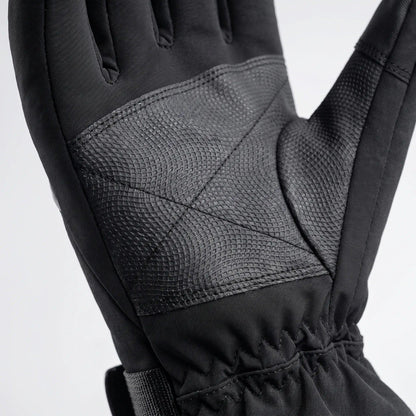 Nahaufnahme der Handfläche mit Grip-Struktur und langer Stulpe
