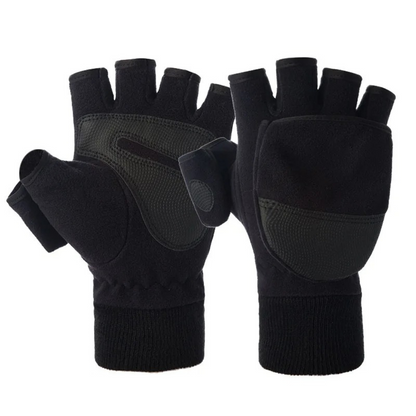Winterhandschuhe 2-in-1 – Klapp-Fäustling – Fleecefutter – Unisex