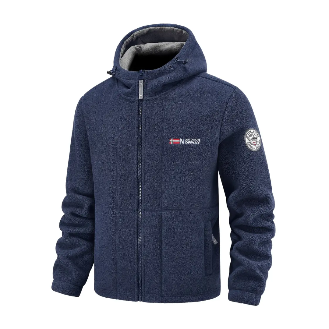 Fleecejacke Herren - Winddicht & Atmungsaktiv - Stehkragen