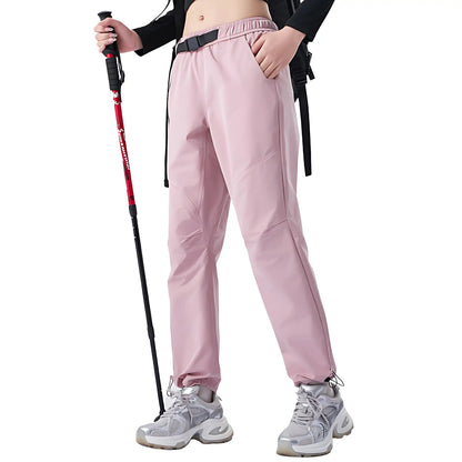 Wanderhose Damen - Wasserabweisend - Mit Gürtel und Saumkordel