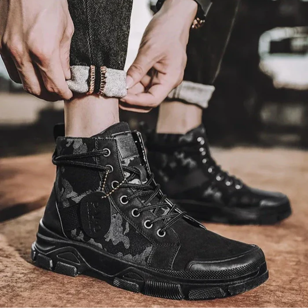 Camouflage-Schnürstiefel – Komfortabel – Langlebig