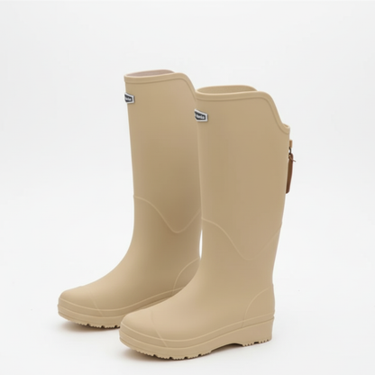 Regenstiefel Damen Kniehoch Wasserdicht & Rutschfest aus PVC