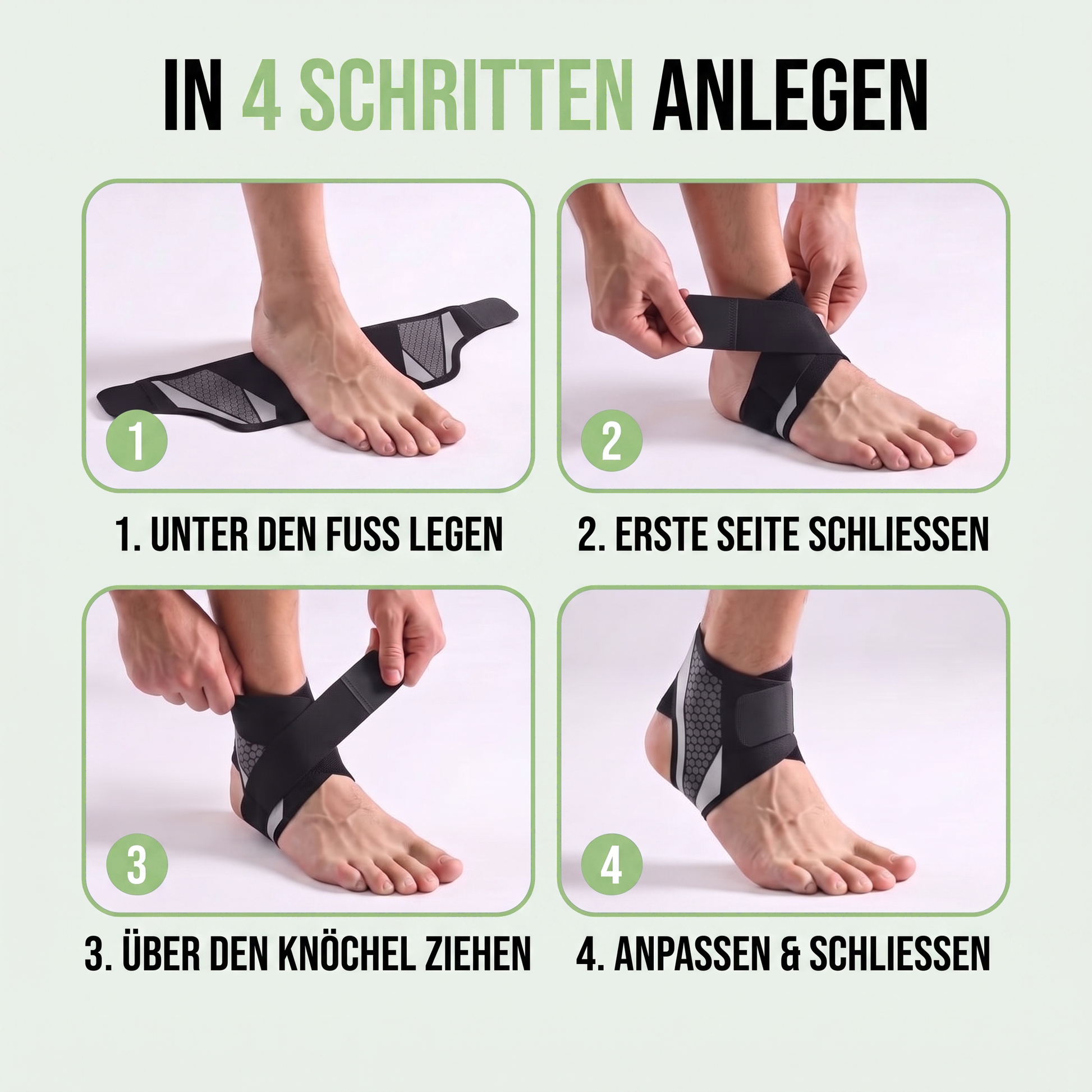 sprunggelenkbandage - Infografik