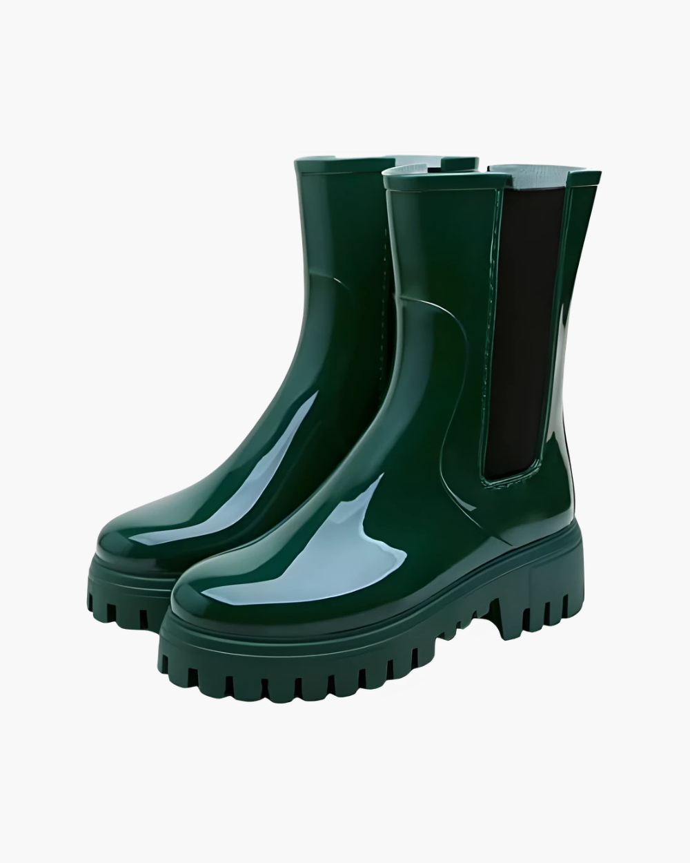Regenstiefel Damen im Chelsea-Stil - wasserabweisend - Profilsohle