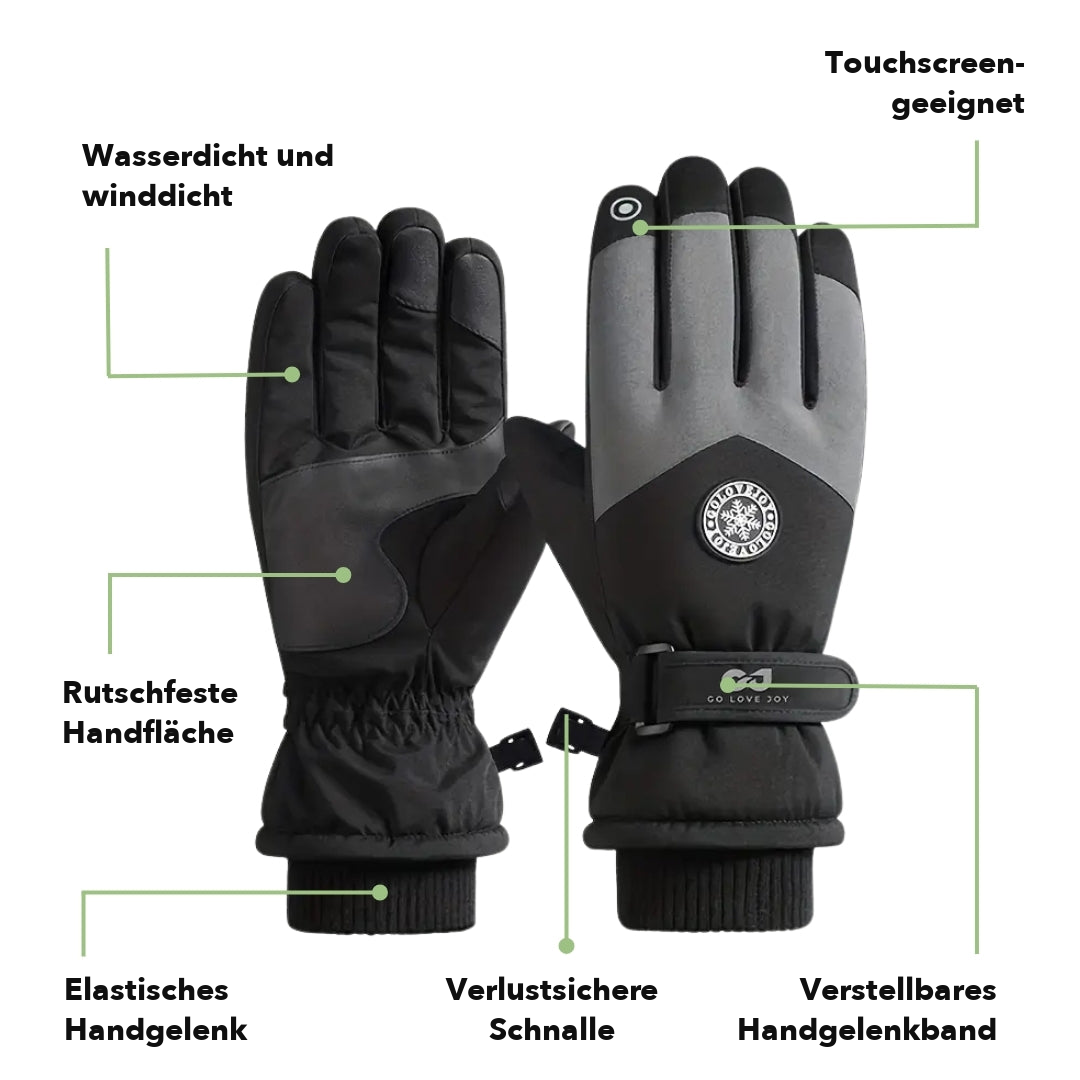 Skihandschuhe Herren & Damen - Wasserdicht & Warm - Unisex