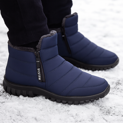 Winterstiefel Herren Wasserdicht mit seitlichem Reißverschluss