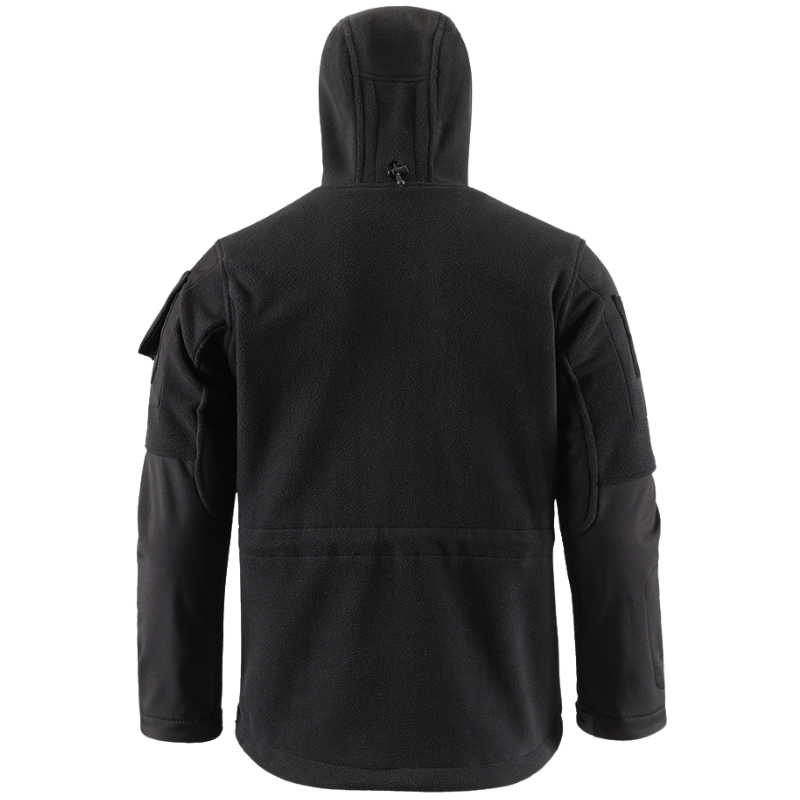 Fleecejacke Herren - Taktisch mit Kapuze - Camouflage & Uni
