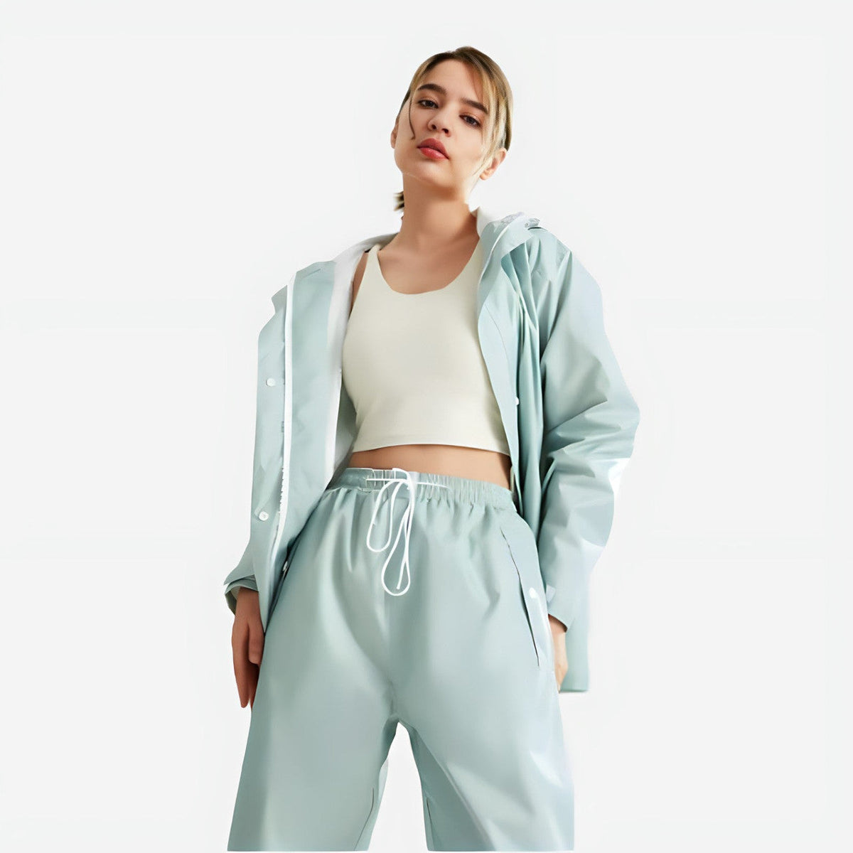 Regenanzug Damen - Jacke und Hose im Set - Wasserdicht