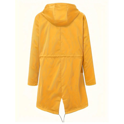 Regenmantel Damen Lang - Übergangsjacke mit Kapuze, bis 5XL