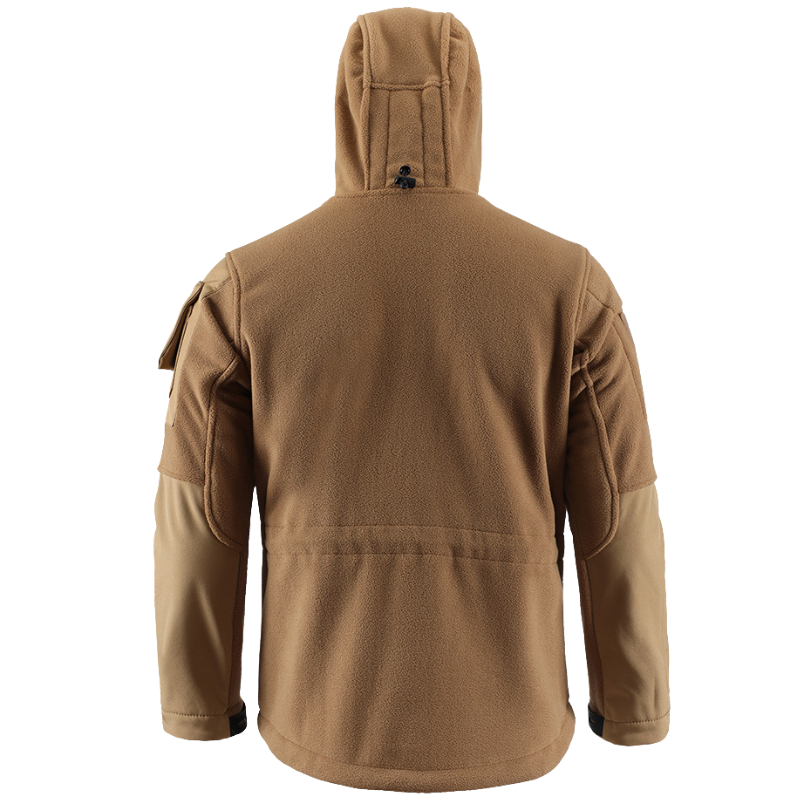 Fleecejacke Herren - Taktisch mit Kapuze - Camouflage & Uni