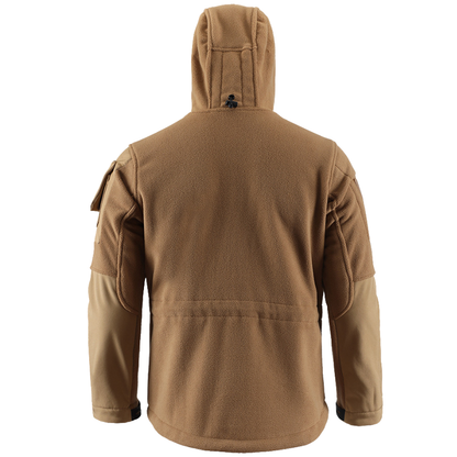 Fleecejacke Herren - Taktisch mit Kapuze - Camouflage & Uni