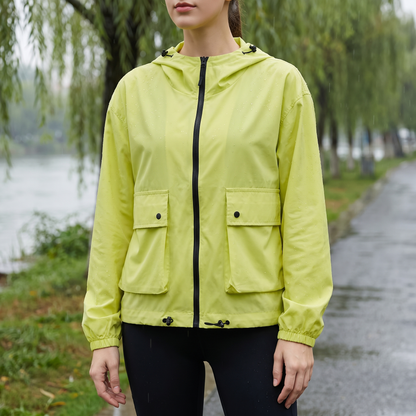 Leichte Sommerjacke Damen - UV-Schutz UPF 50+ - Mit Kapuze