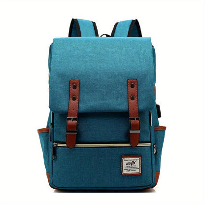 Schulrucksack für Jugendliche - mit USB-Anschluss - Trolleyband