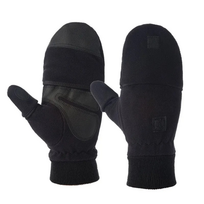 Winterhandschuhe 2-in-1 – Klapp-Fäustling – Fleecefutter – Unisex