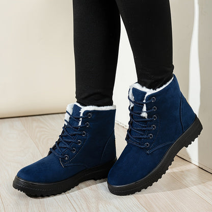 Winterstiefel Damen - gefüttert - mit Schnürung