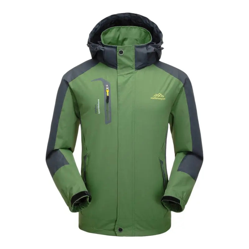 Regenjacke Herren - Wasserabweisend & Winddicht - Abnehmbare Kapuze